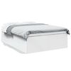 vidaXL Estrutura de cama 140x200 cm derivados de madeira branco
