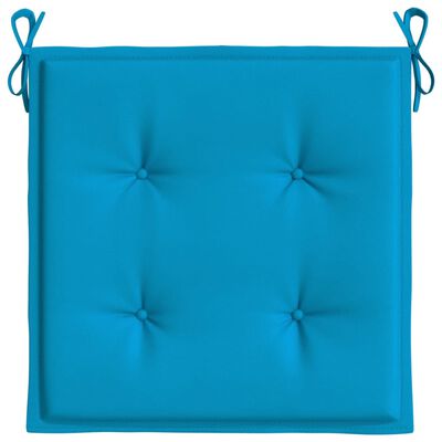 vidaXL Almofadões p/ cadeiras de jardim 6 pcs tecido oxford azul
