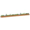 vidaXL Canteiro de jardim elevado 970 x 50 x 36 cm A&ccedil;o Galvanizado