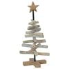 vidaXL &Aacute;rvore de Natal Castanho 60 cm Madeira de Teca S&oacute;lida