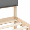 vidaXL Estrutura de Cama com Cabeceira Estofada Cinzento-claro