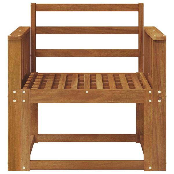 vidaXL Sof&aacute; exterior Madeira S&oacute;lida de Ac&aacute;cia Natural