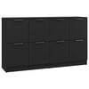 vidaXL Aparadores 2 pcs 60x30x70 cm derivados de madeira preto