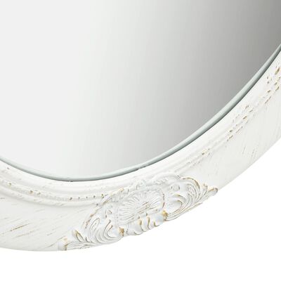vidaXL Espelho de parede estilo barroco 50x60 cm branco