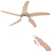 vidaXL Ventoinha de teto com luz e controle remoto &Oslash; 130 cm Sonoma