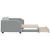 vidaXL Sofá-cama c/ gavetão e gavetas 100x200 cm tecido cinzento-claro