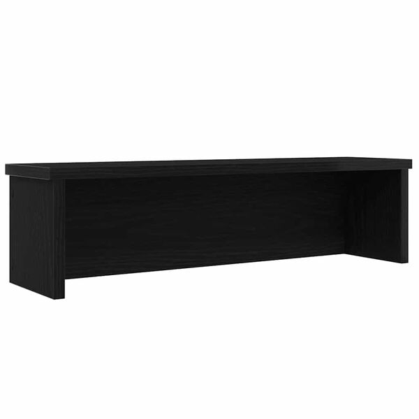 vidaXL Rack cozinha empilh&aacute;vel preto 60x15x16 cm madeira engenheirada
