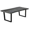 vidaXL Mesa de centro madeira de mindi maci&ccedil;a 102x56x41 cm cinzento