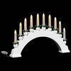 vidaXL Arco de Velas de Natal com 10 Velas LED 3 pcs Branco