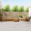 vidaXL Conjunto de Sof&aacute;s para Exterior 7 pcs Natural e Bege