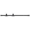 vidaXL Kit para arm&aacute;rio deslizante a&ccedil;o carbono 91 cm