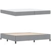 vidaXL Cama Box Cinzento-claro 200 x 200 cm tecido