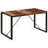 vidaXL Mesa de jantar 140x70x75 cm madeira recuperada maciça