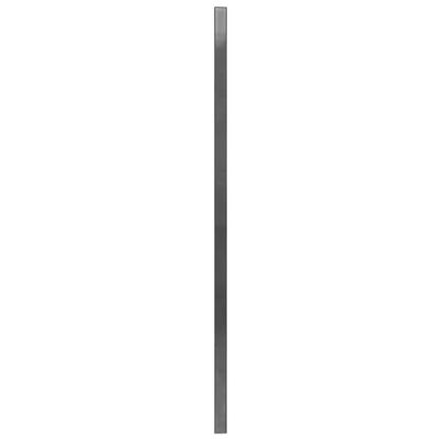 vidaXL Painel vedação c/ postes ferro revestido a pó 6x1,6 m antracite