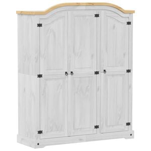 vidaXL Roupeiro Corona 151,5x52x186 cm madeira de pinho maci&ccedil;a