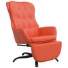 vidaXL Cadeira de descanso c/ apoio de p&eacute;s couro artificial vermelho