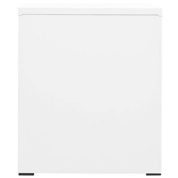 vidaXL Arquivador 46x62x72,5 cm aço branco