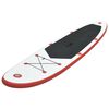 vidaXL Prancha de paddle SUP insuflável vermelho e branco