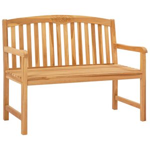 vidaXL Banco Rosa Esculpido &agrave; M&atilde;o 114 x 60,5 x 95 cm Natural