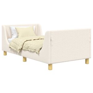 vidaXL Estrutura de Cama Infantil com Cabeceira Creme 80 x 160 cm