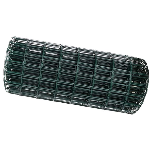 vidaXL Cerca Euro Verde 0.6 x 50 m Ferro revestido de PVC