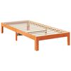 vidaXL Cama sem colch&atilde;o 90x200 cm pinho maci&ccedil;o castanho-mel