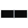 vidaXL Toldo lateral retr&aacute;til 200x600 cm preto