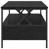 vidaXL Mesa de centro with Drawer Carvalho preto 100 x 51 x 45 cm