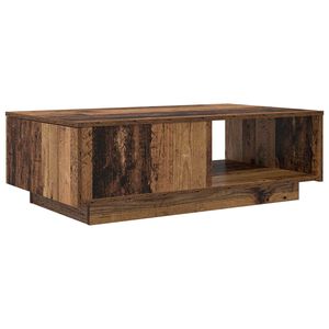 vidaXL Mesa de centro com gaveta Madeira antiga 95 x 55 x 31 cm