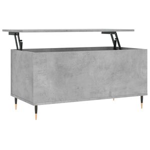 vidaXL Mesa de centro 90x44,5x45 derivados de madeira cinzento cimento