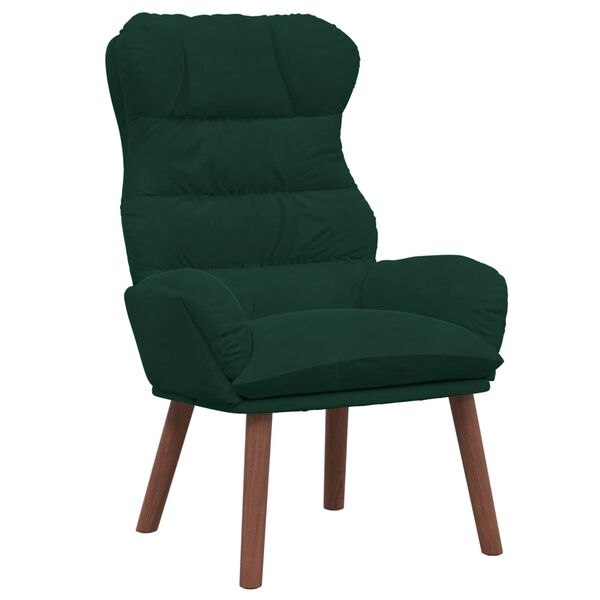 vidaXL poltrona Verde Escuro 69 x 74 x 93 cm Veludo