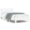 vidaXL Estrutura cama c/ cabeceira 90x200 cm derivados madeira branco