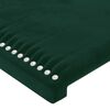 vidaXL Cabeceira Verde Escuro 144x5x118/128 cm Veludo