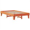 vidaXL Cama sem colch&atilde;o 135x190 cm madeira pinho maci&ccedil;a castanho-mel
