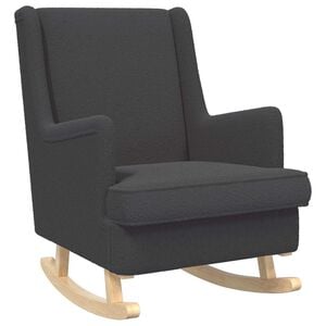 vidaXL Cadeira de baloi&ccedil;o Cinzento-Escuro 62 x 80 x 85 cm Boucl&eacute;