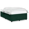 vidaXL Estrutura de cama sem colch&atilde;o 120x200 cm veludo verde-escuro