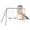 vidaXL Conjunto de brincar p/ exterior madeira de pinho maci&ccedil;a