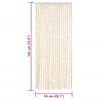 vidaXL Cortina anti-insetos 56x185 cm chenille bege e branco