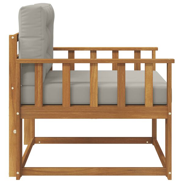 vidaXL Sof&aacute; M&eacute;dio Externo Madeira S&oacute;lida de Ac&aacute;cia Natural