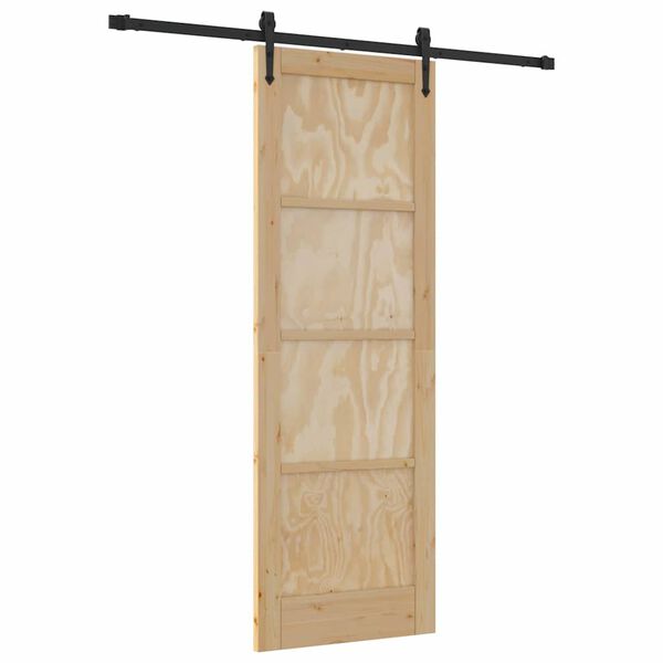 vidaXL Porta Deslizante ORKDAL Castanho 73,5 x 211 cm