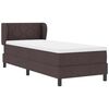vidaXL Cama Box com colchão Marrom Escuro 80 x 200 cm tecido