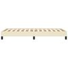 vidaXL Estrutura de cama 80x200 cm couro artificial cor creme