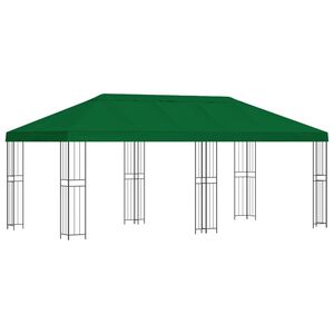 vidaXL Gazebo com paredes laterais 6 x 3 m Verde Poli&eacute;ster e A&ccedil;o 190