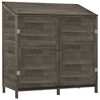vidaXL Abrigo de jardim 102x52x112cm madeira de abeto maci&ccedil;a antracite