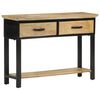 vidaXL Mesa consola 110x30x75 cm madeira de mangueira &aacute;spera maci&ccedil;a