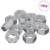 vidaXL Porca Hexagonal 9000 unid. Prateado Metal