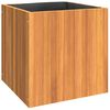 vidaXL Vaso/floreira de jardim 45x45x45 cm madeira de ac&aacute;cia maci&ccedil;a