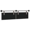 vidaXL Cabeceira Suspensa Cinzento-acastanhado 190 x 55 x 5 cm tecido