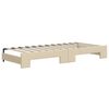 vidaXL Sof&aacute;-cama com gavet&atilde;o e gavetas 90x200 cm tecido cor creme