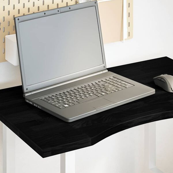 vidaXL Tampo de mesa retangular 80x50x2,5 cm carvalho castanho-escuro